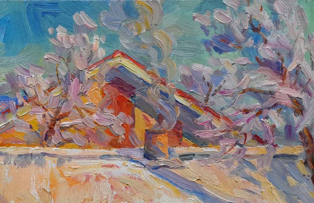 Oil painting Magic of winter Ivan Kovalenko - 3
