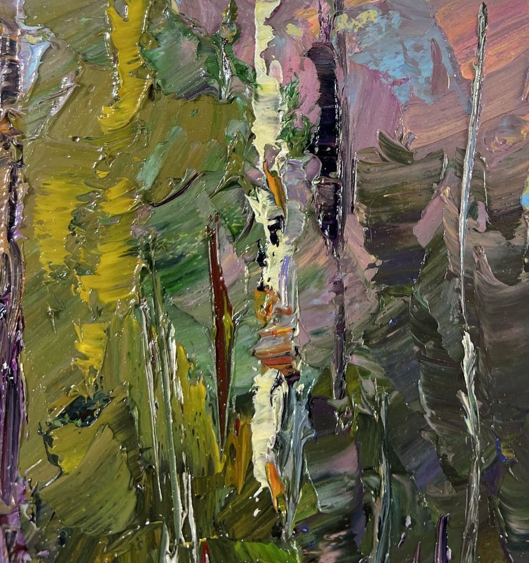 Oil painting Winter fairy tale in the forest Boris Serdyuk - 4