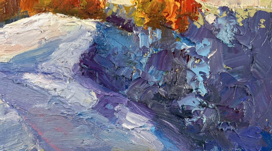 Oil painting The silence of winter Boris Serdyuk - 5