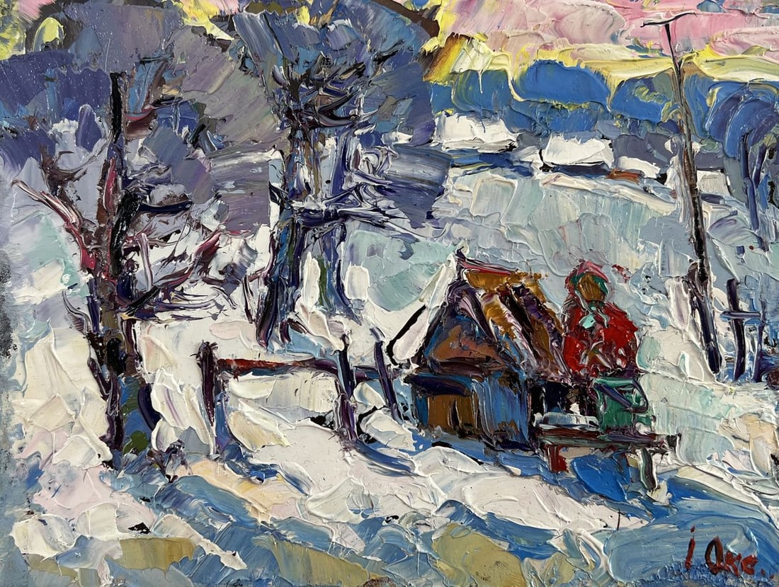 Oil painting The icy breath of the morning Oksana Kalenyuk - 3