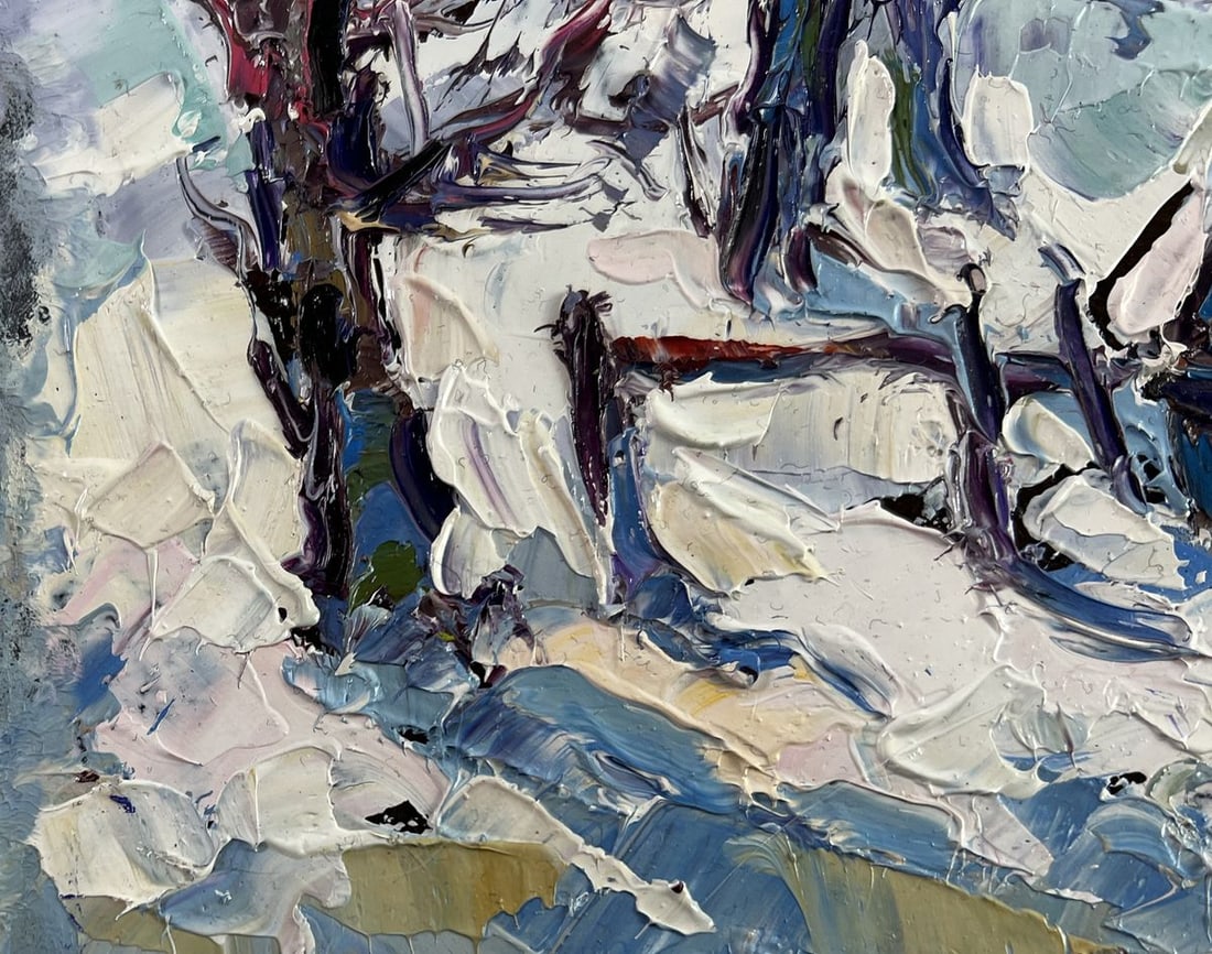 Oil painting The icy breath of the morning Oksana Kalenyuk - 6