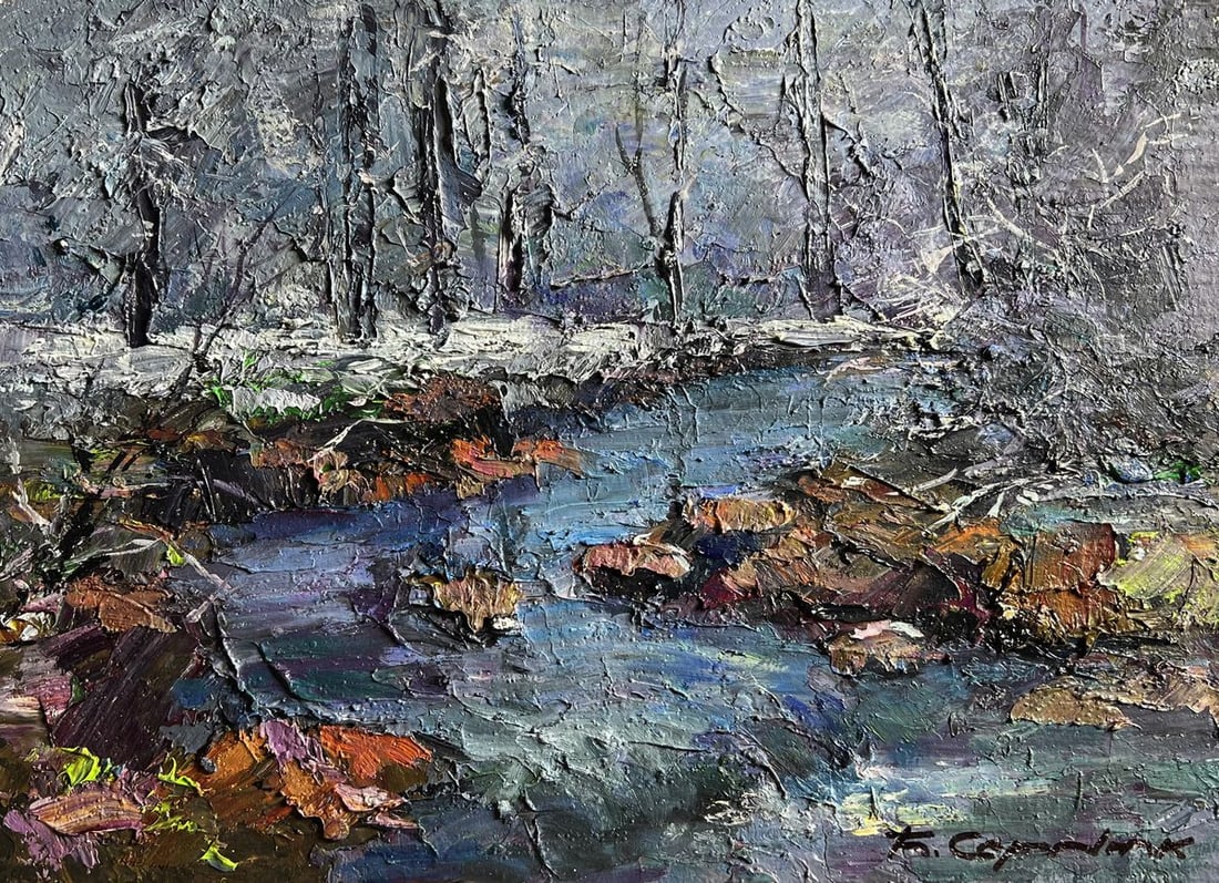 Oil painting Magical winter Boris Serdyuk - 3
