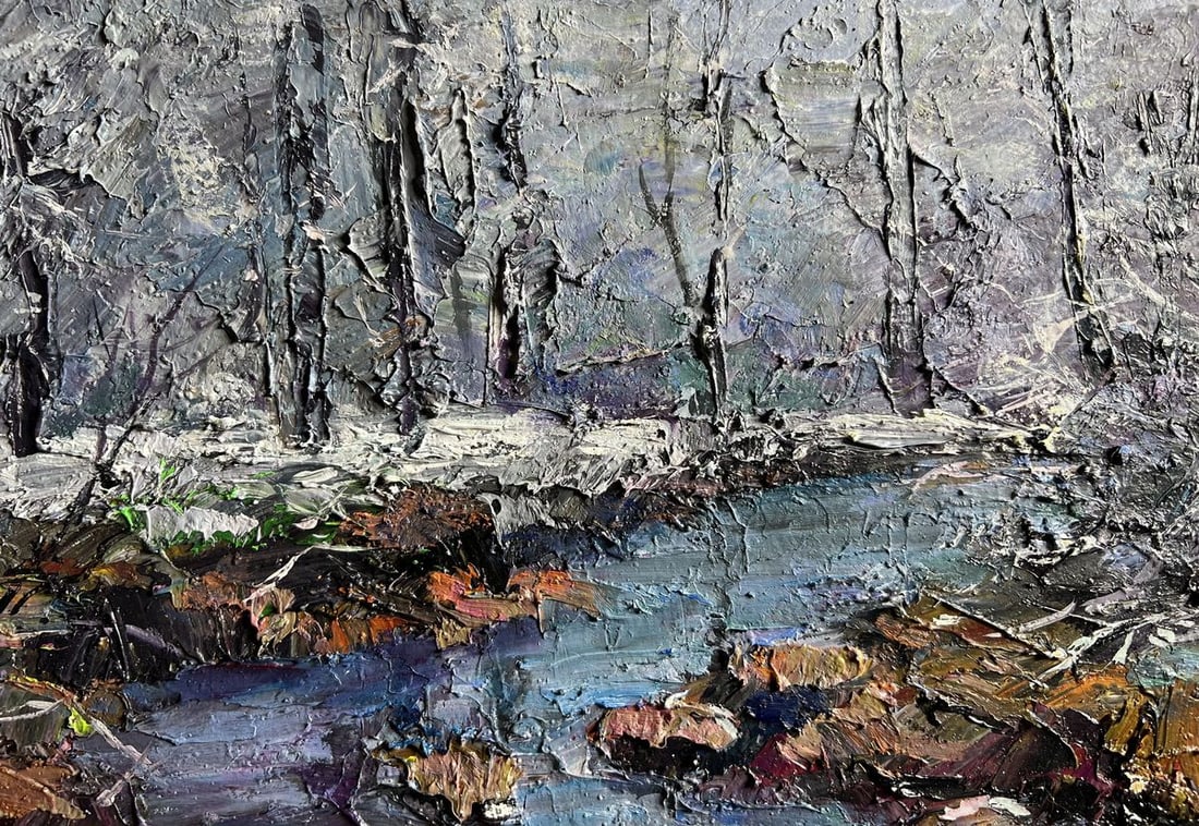 Oil painting Magical winter Boris Serdyuk - 5