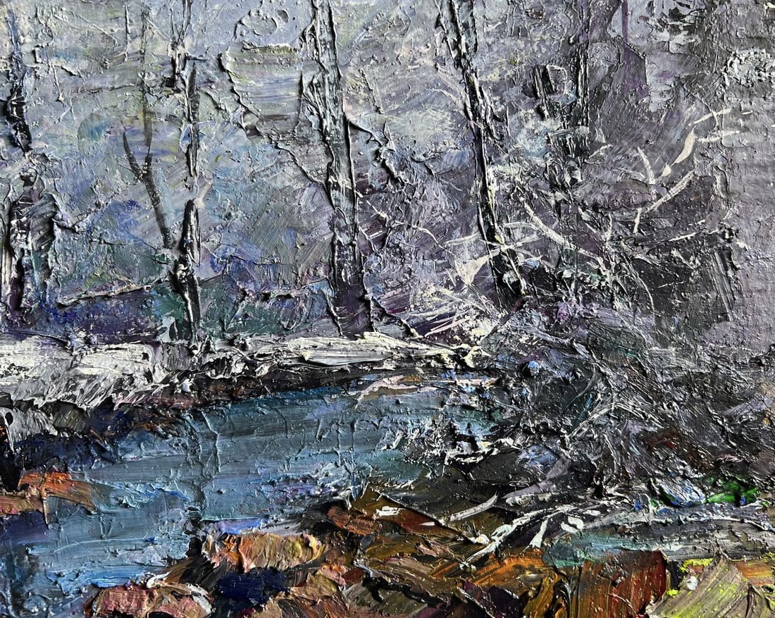 Oil painting Magical winter Boris Serdyuk - 6