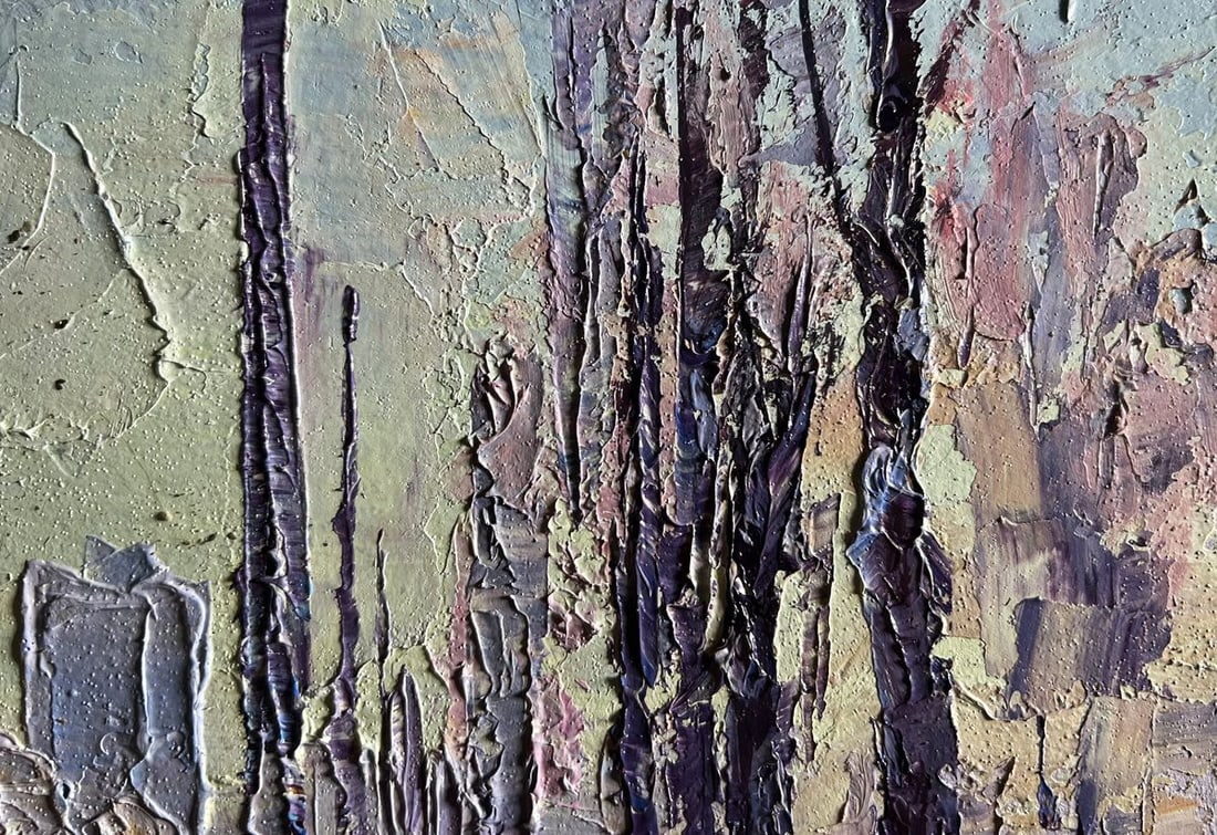 Oil painting After the night snowstorm Boris Serdyuk - 6