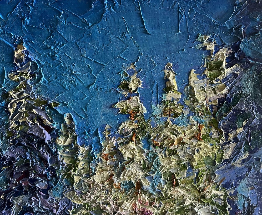 Oil painting Winter in the forest Boris Serdyuk - 5