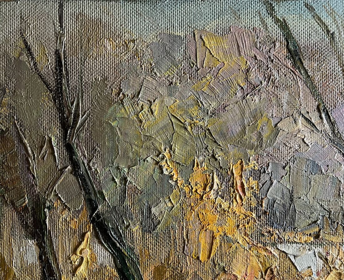 Oil painting The first snow fell Boris Serdyuk - 4