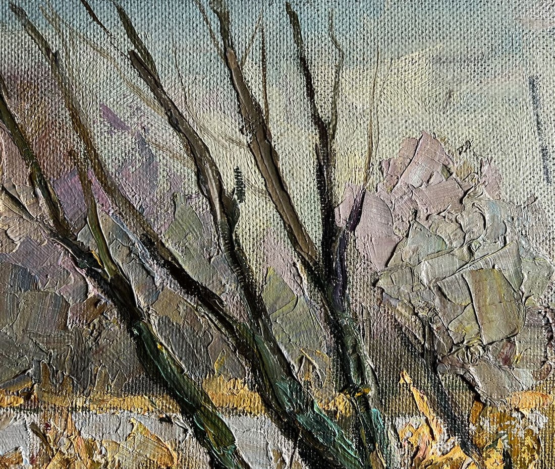 Oil painting The first snow fell Boris Serdyuk - 6