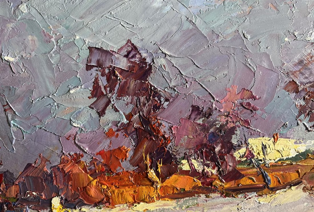 Oil painting Sunny day in winter Boris Serdyuk - 5