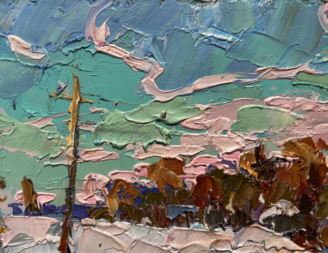 Oil painting After the night snow storm Oksana Kalenyuk - 4
