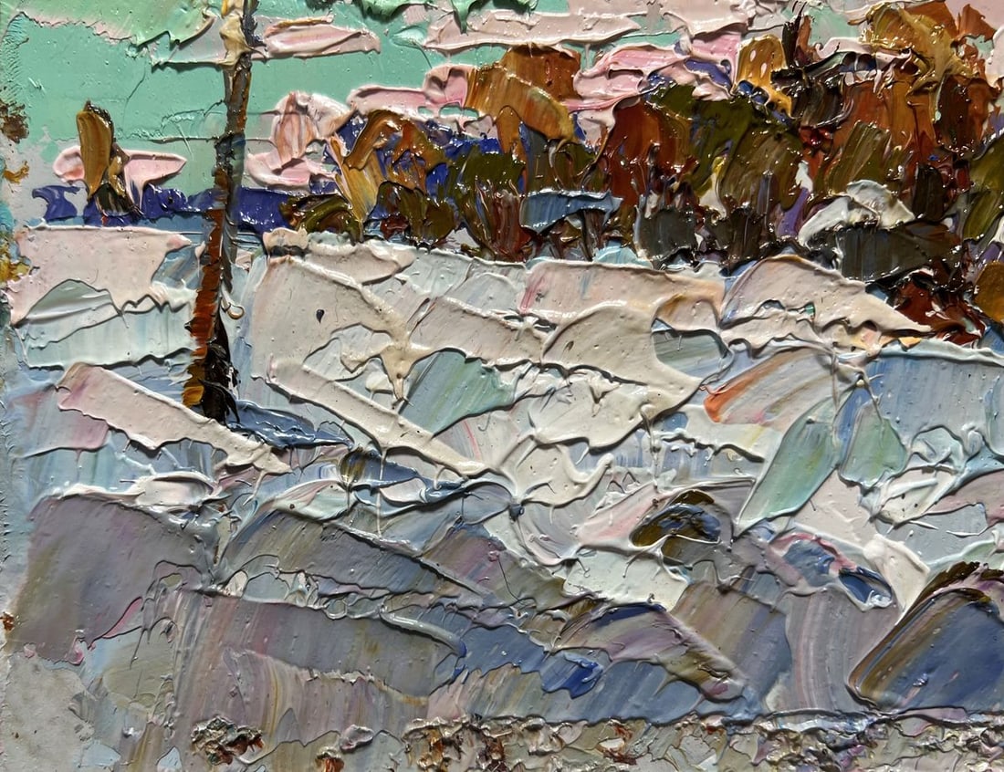 Oil painting After the night snow storm Oksana Kalenyuk - 5