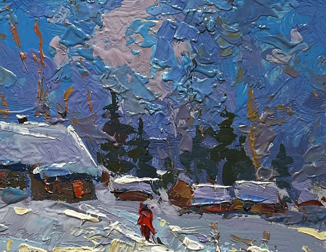 Oil painting On a frosty day Oksana Kalenyuk - 8