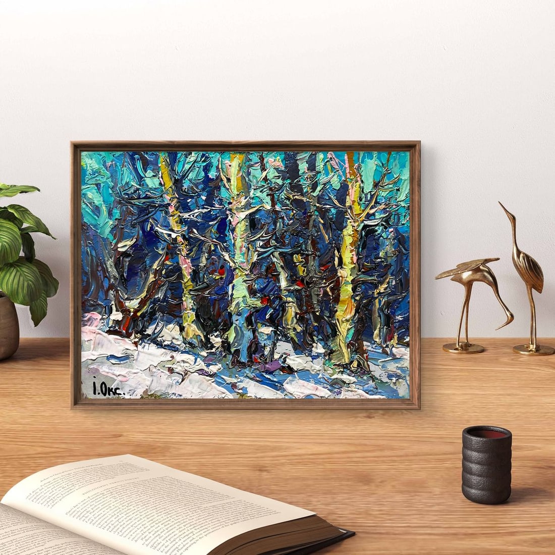 Oil painting At the edge of the forest Oksana Kalenyuk - 4
