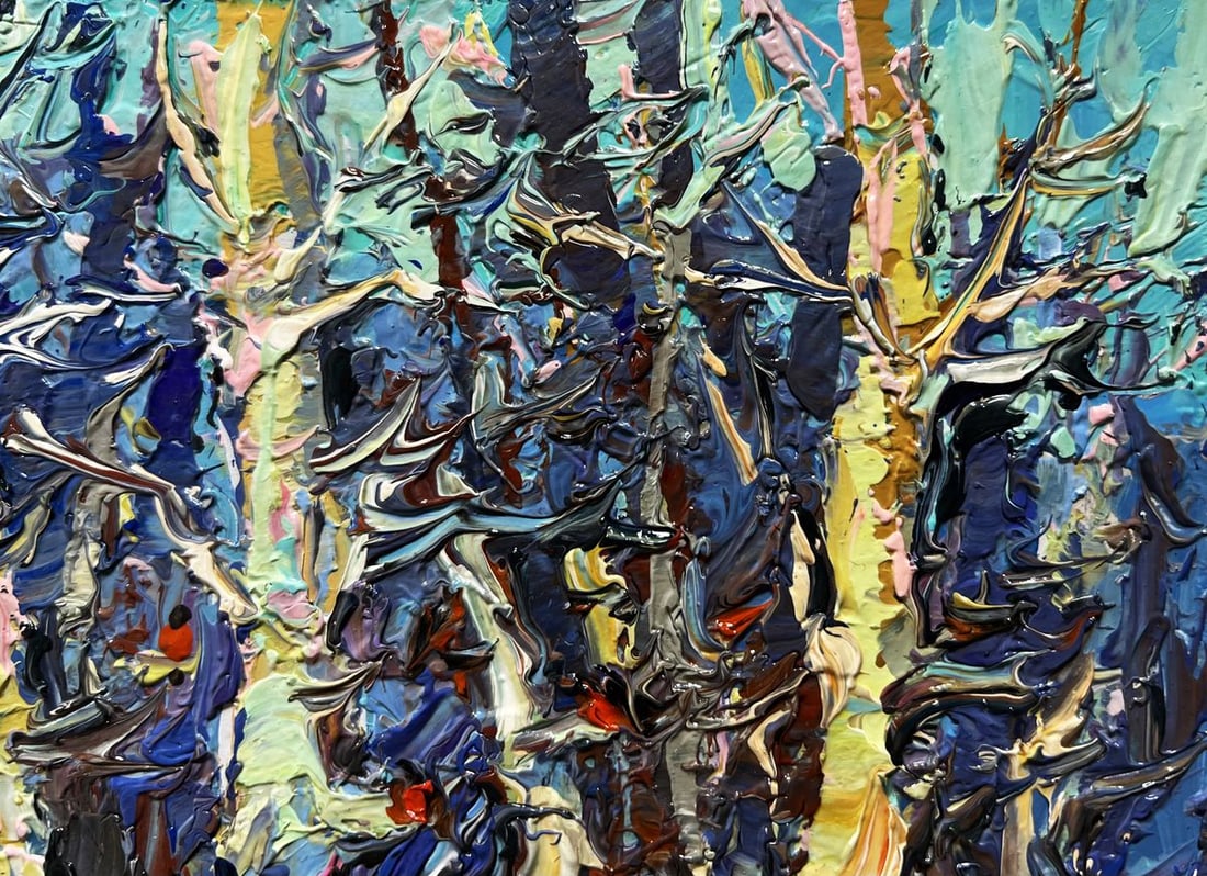 Oil painting At the edge of the forest Oksana Kalenyuk - 9