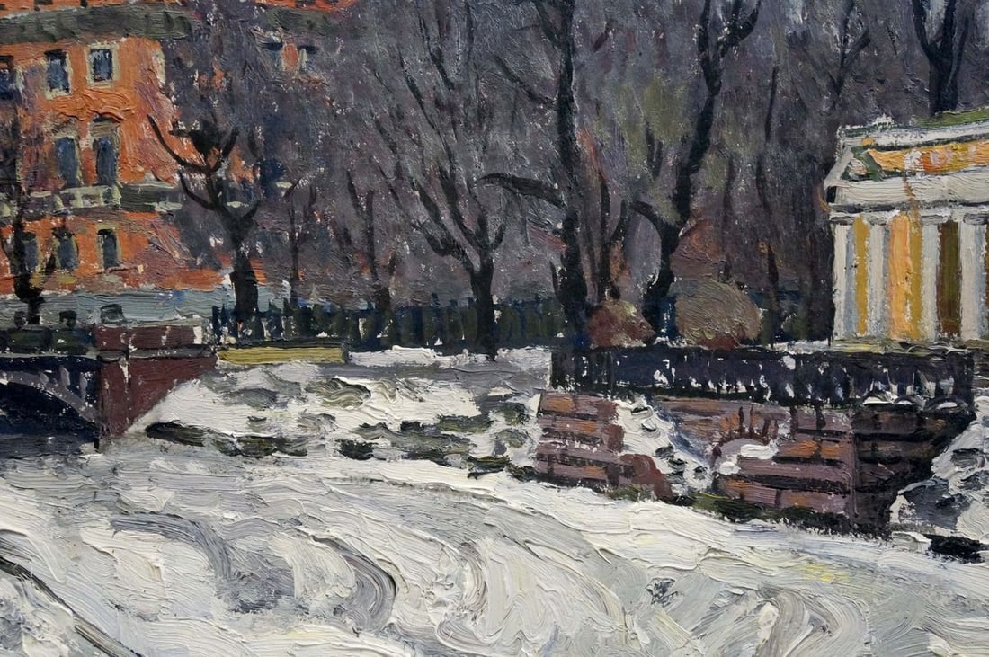 Oil painting Spring Leningrad Karpov Yuri Fedorovich - 6