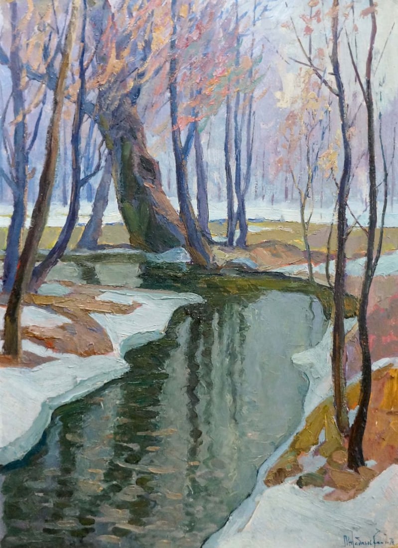 Oil painting Natural landscape Zhabinsky Leonid Andreevich (1 of 8)