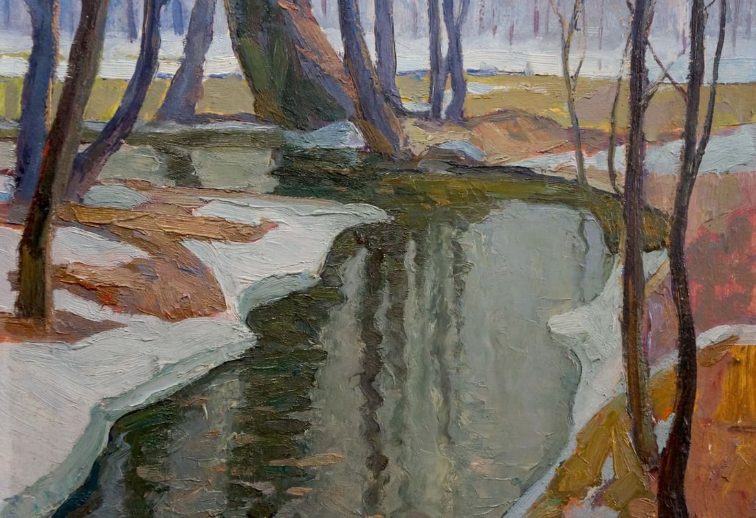 Oil painting Natural landscape Zhabinsky Leonid Andreevich - 3