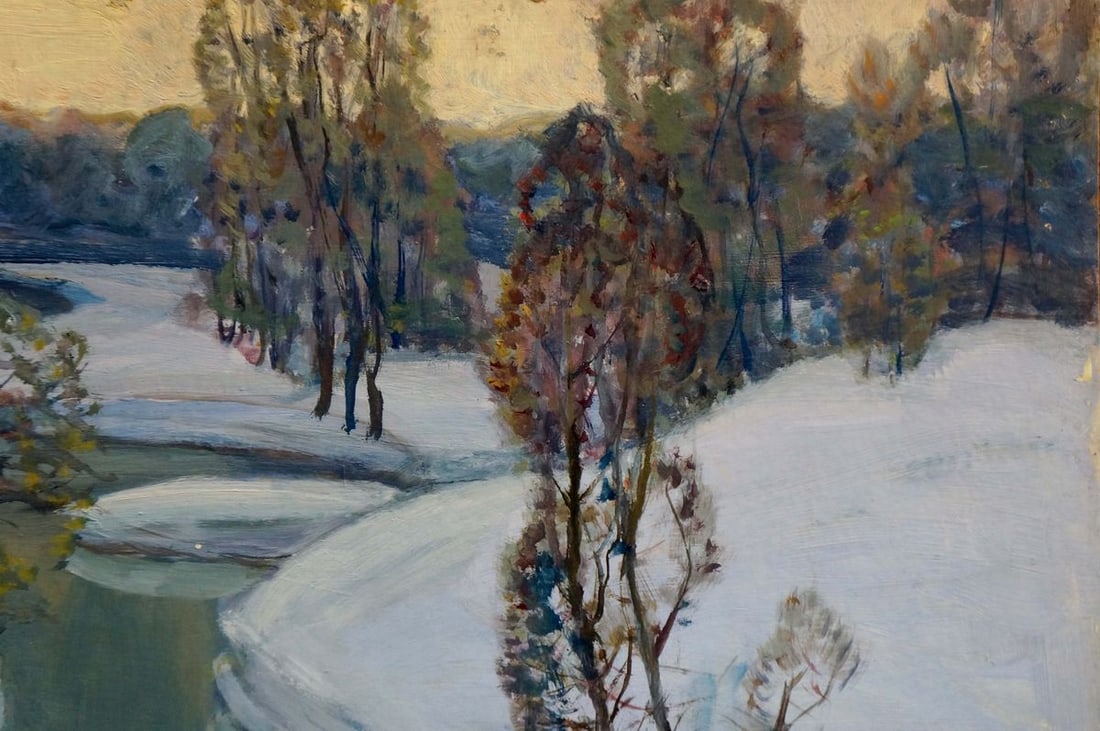 Oil painting Winter morning Karmaz Nikolay Afanasevich - 4