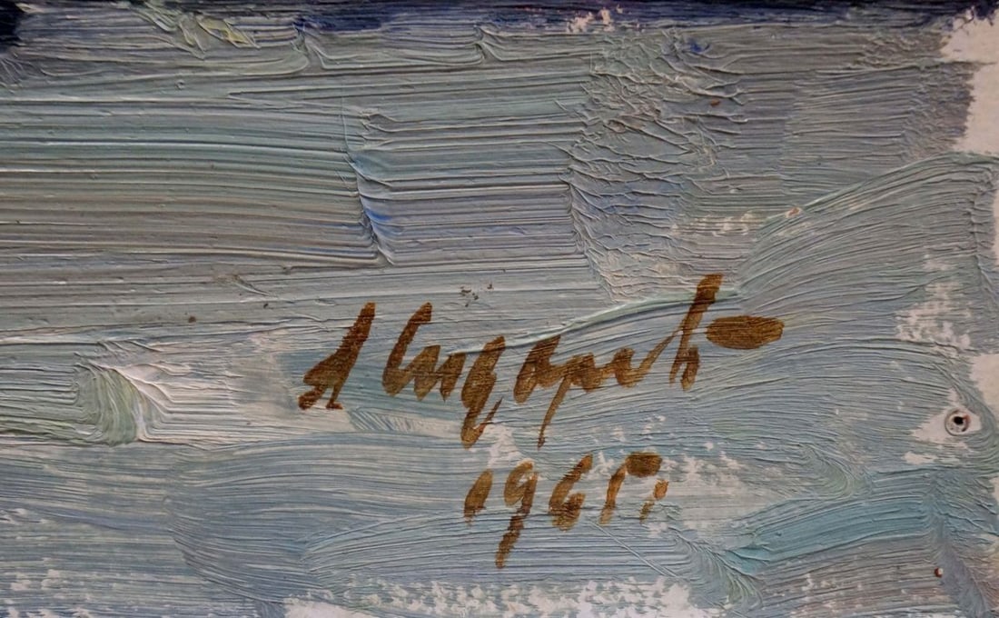 Oil painting Snow melts Sidorov Alexey Evdokimovich - 6