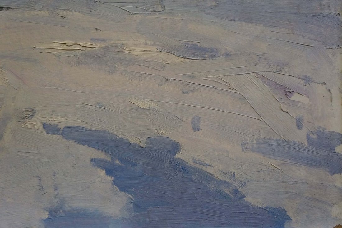 Oil painting Winter landscape Petrov Georgy Petrovich - 5
