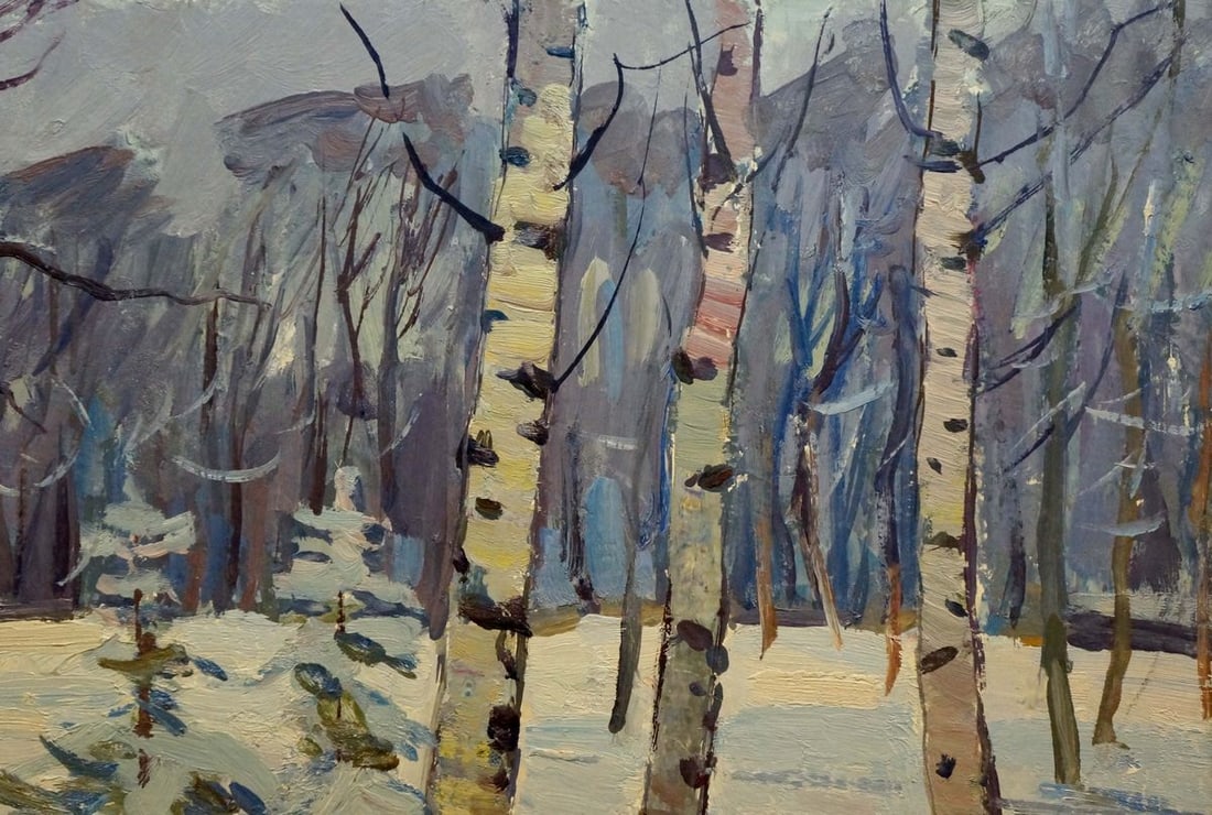 Oil painting Winter landscape Shepetovsky Vitaly Yakovlevich - 4