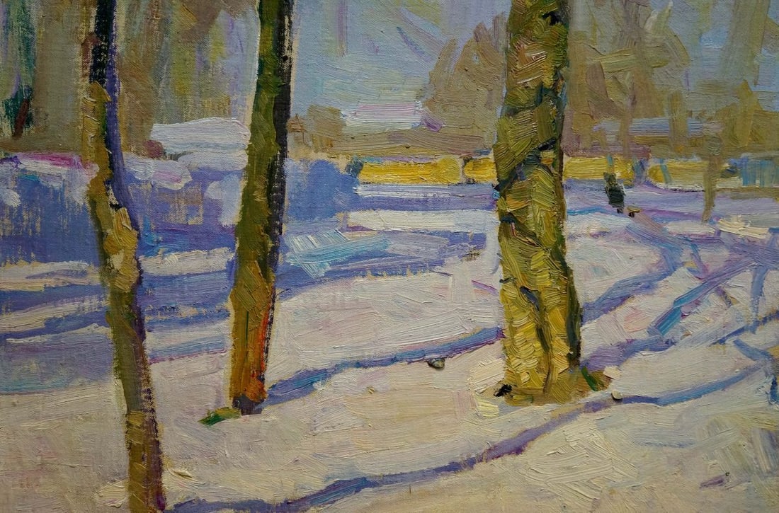 Oil painting Winter park Nagulyak Petr Ivanovich - 3
