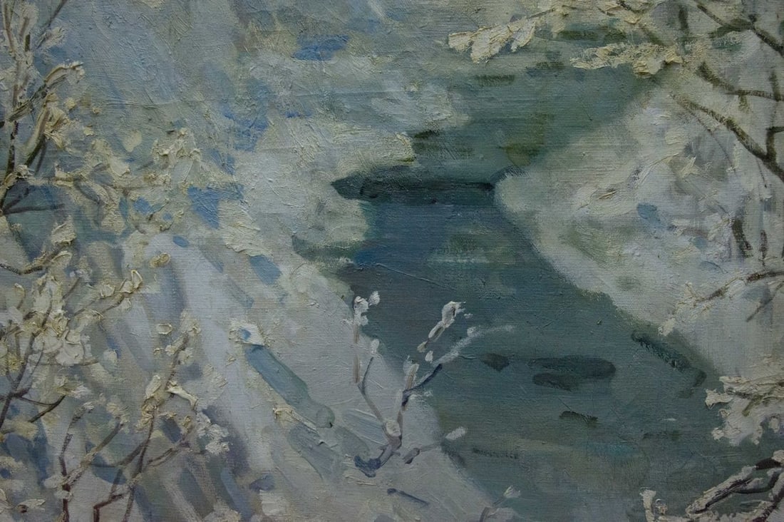 Oil painting Winter landscape Sevets Victor Stepanovich - 8