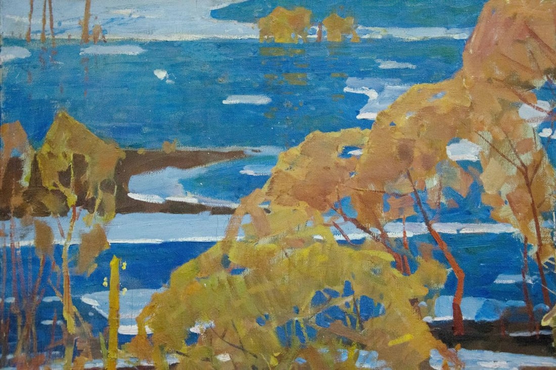 Oil painting Spring flood Lomykin Konstantin Matveevich - 2