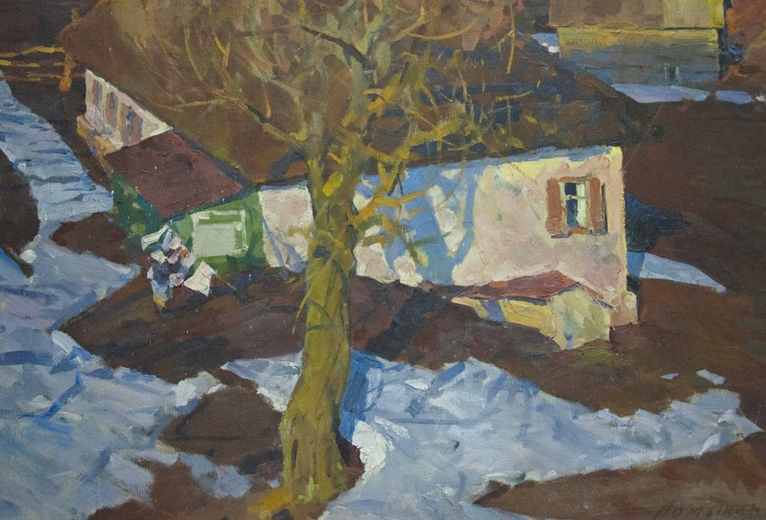 Oil painting Spring flood Lomykin Konstantin Matveevich - 6