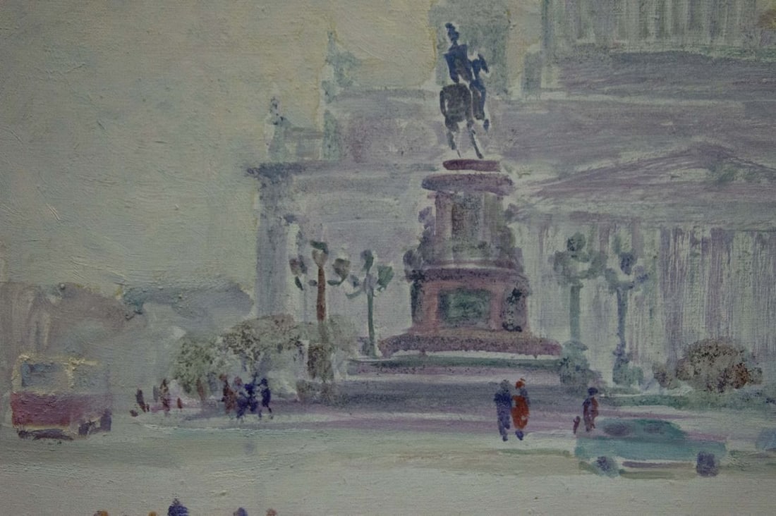 Oil painting City center Basov Yakov Alexandrovich - 5