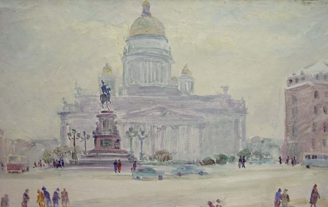 Oil painting City center Basov Yakov Alexandrovich - 6