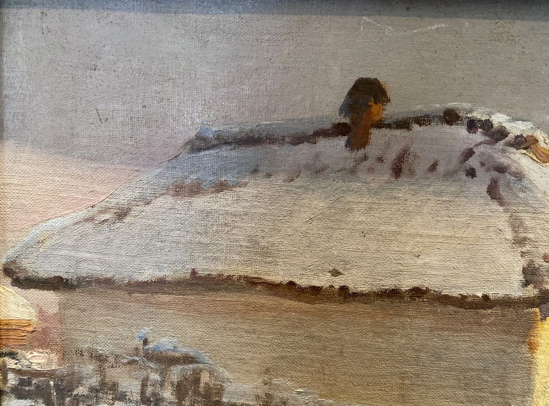 Oil painting By the evening Eugeniusz Wrzeszcz - 2