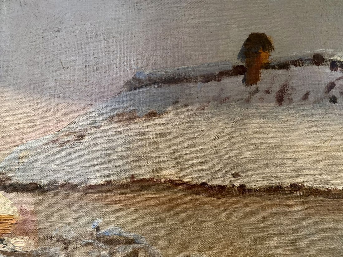 Oil painting By the evening Eugeniusz Wrzeszcz - 7