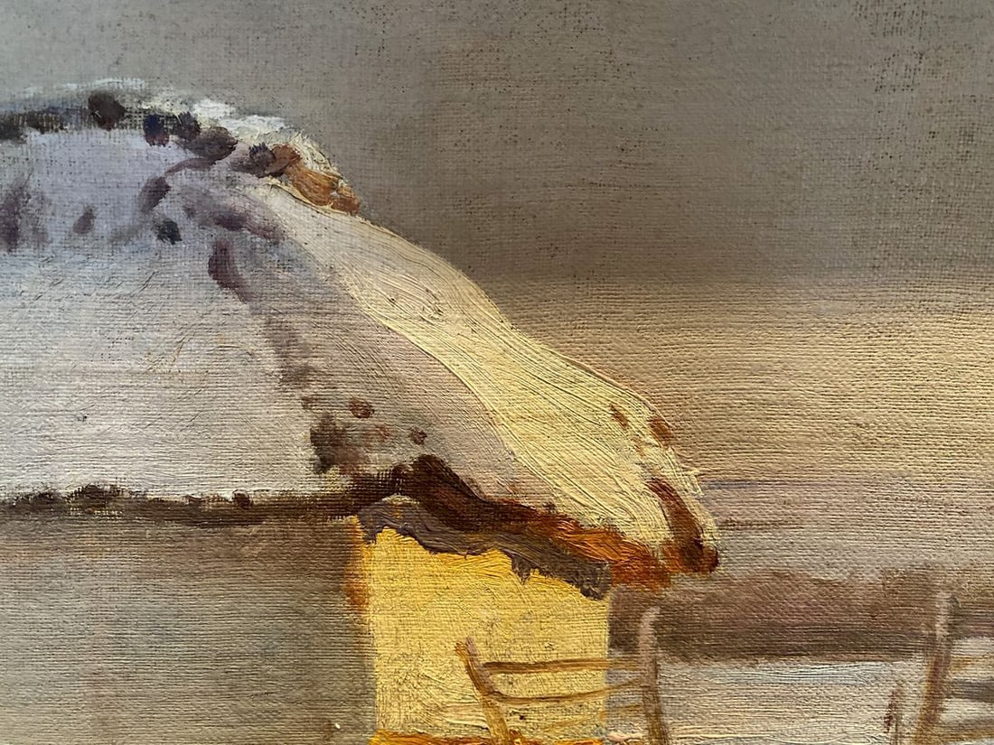 Oil painting By the evening Eugeniusz Wrzeszcz - 8