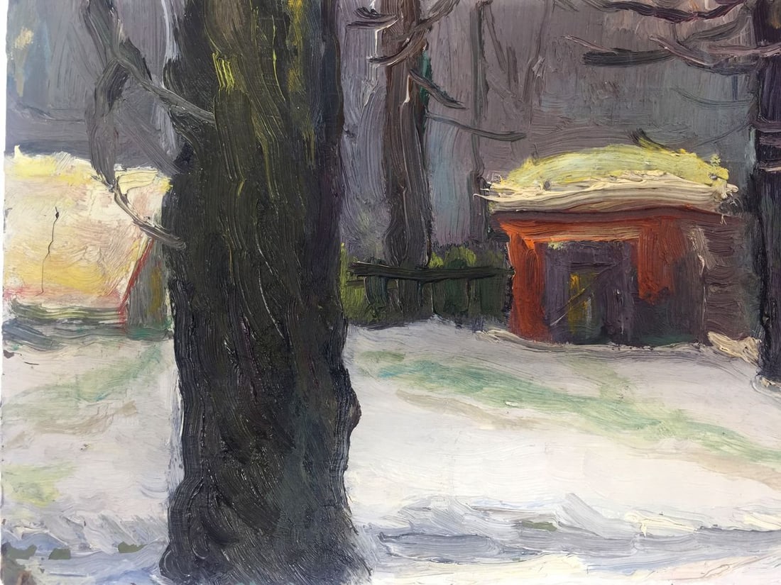 Oil painting Winter forest Bespalov (Bezpalov) Ivan Nikolaevich - 2