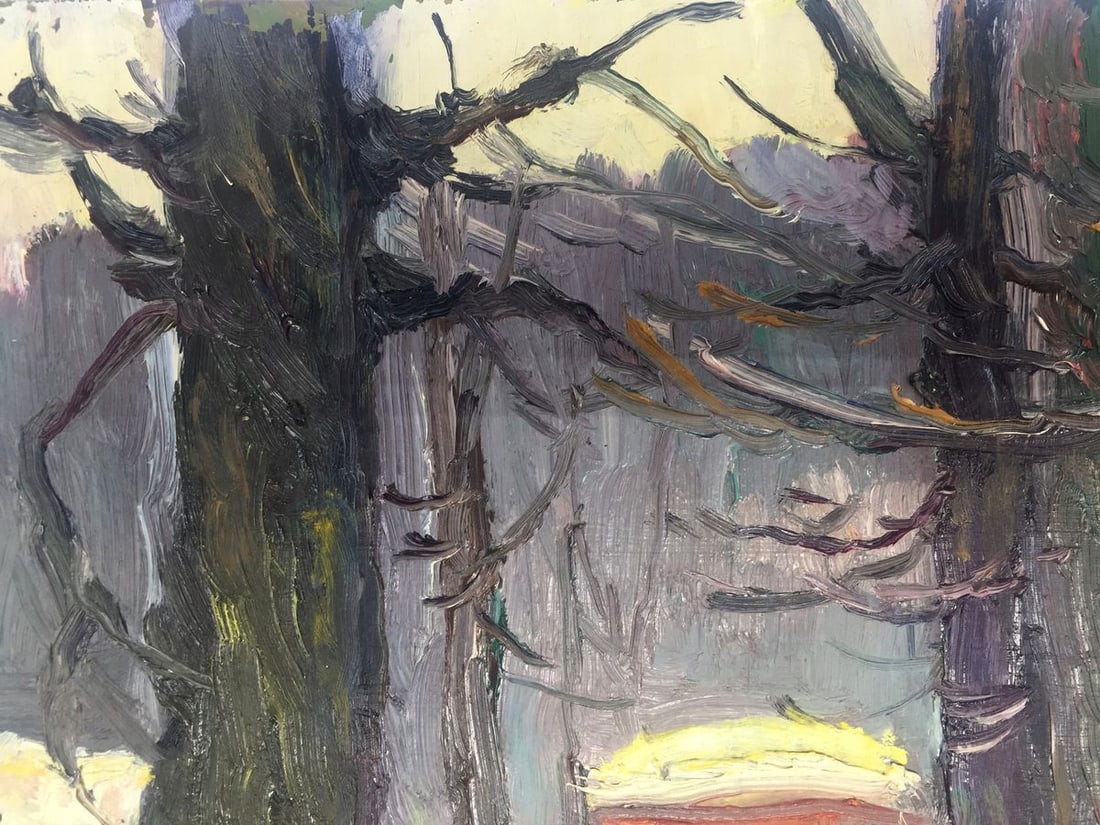 Oil painting Winter forest Bespalov (Bezpalov) Ivan Nikolaevich - 3