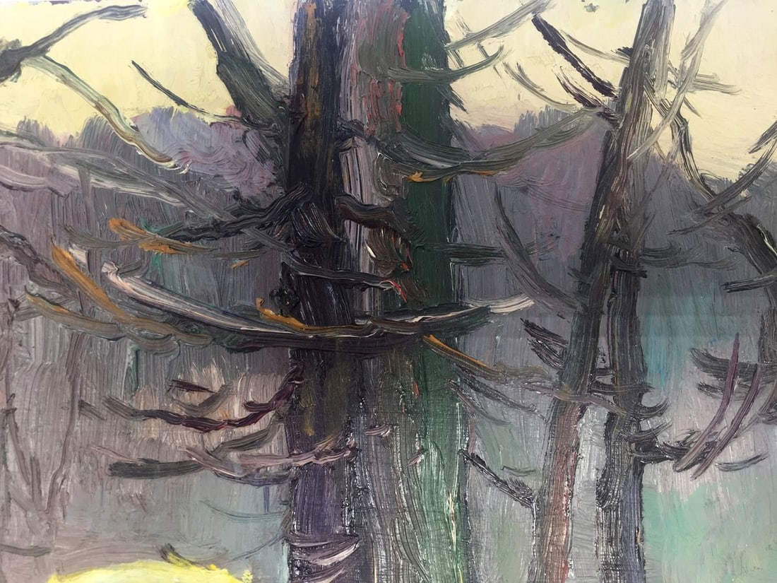 Oil painting Winter forest Bespalov (Bezpalov) Ivan Nikolaevich - 4