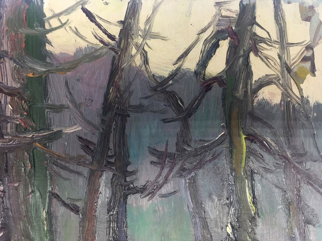Oil painting Winter forest Bespalov (Bezpalov) Ivan Nikolaevich - 5