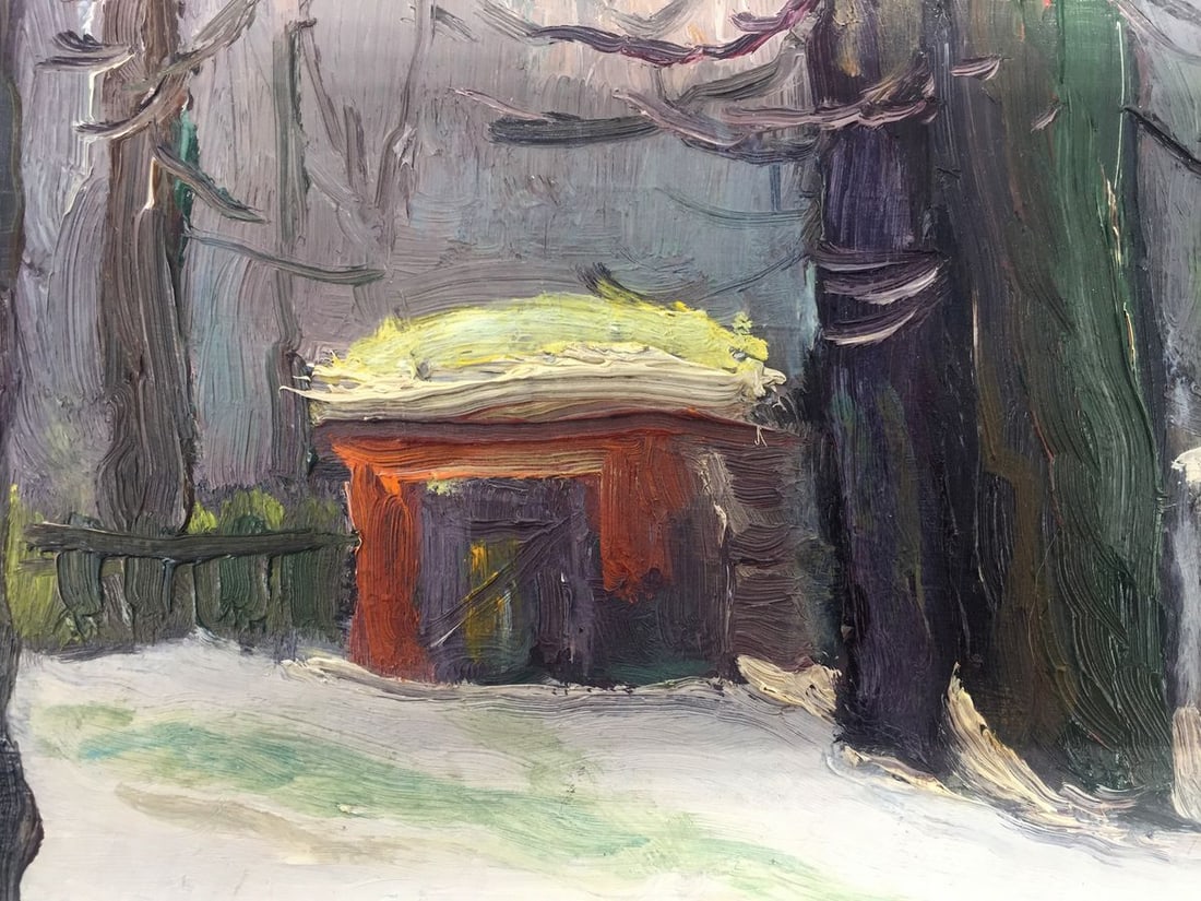 Oil painting Winter forest Bespalov (Bezpalov) Ivan Nikolaevich - 7