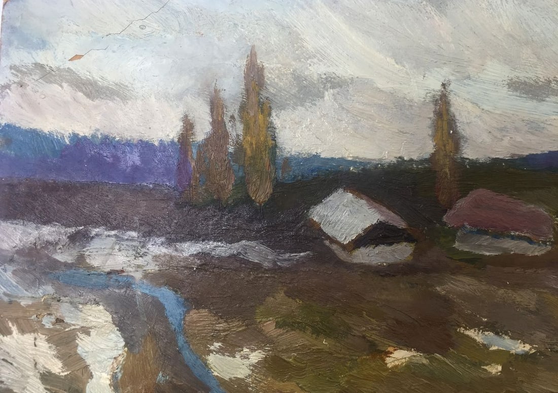 Oil painting Music of autumn - 3