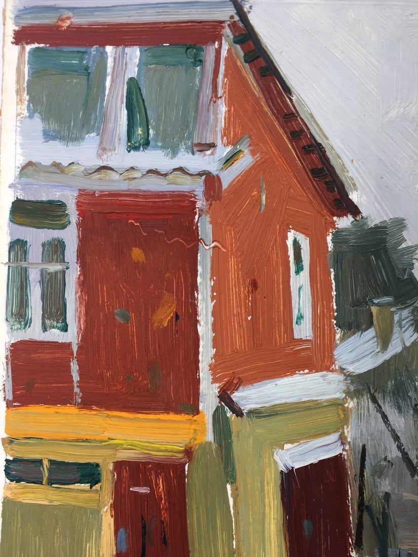 Oil painting Artist's workshop Sergei Alekseevich Grigoriev - 3