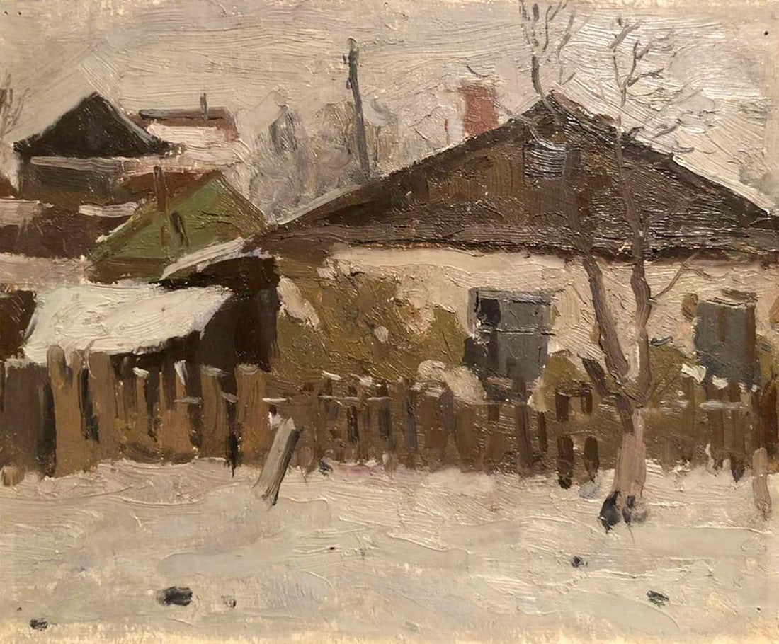 Oil painting Rural landscape (1 of 6)
