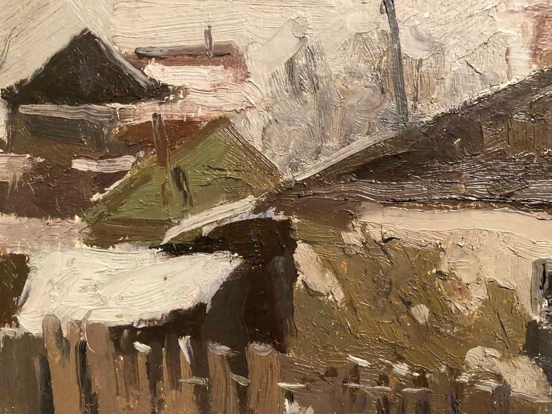 Oil painting Rural landscape - 2