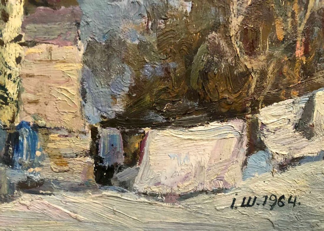 Oil painting Winter evening Shapoval Ivan Leontievich - 3