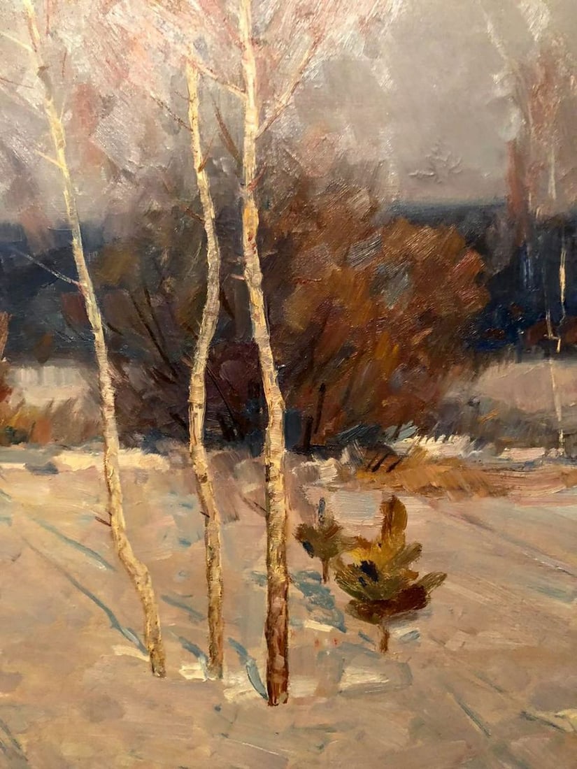 Oil painting Winter landscape Petrashevsky Stanislav Vasilievich - 3