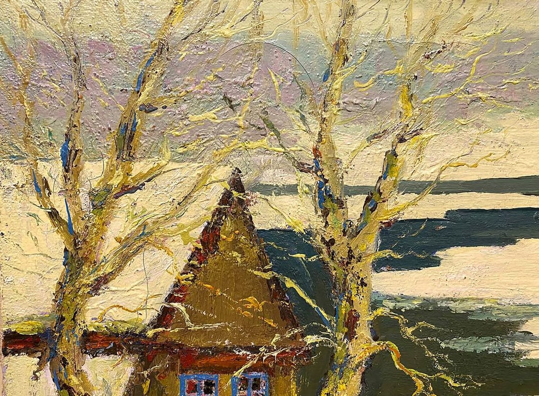 Oil painting Winter landscape Shariy Anatoly Ivanovich - 3