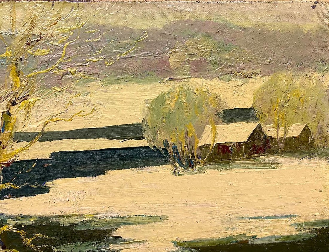 Oil painting Winter landscape Shariy Anatoly Ivanovich - 4