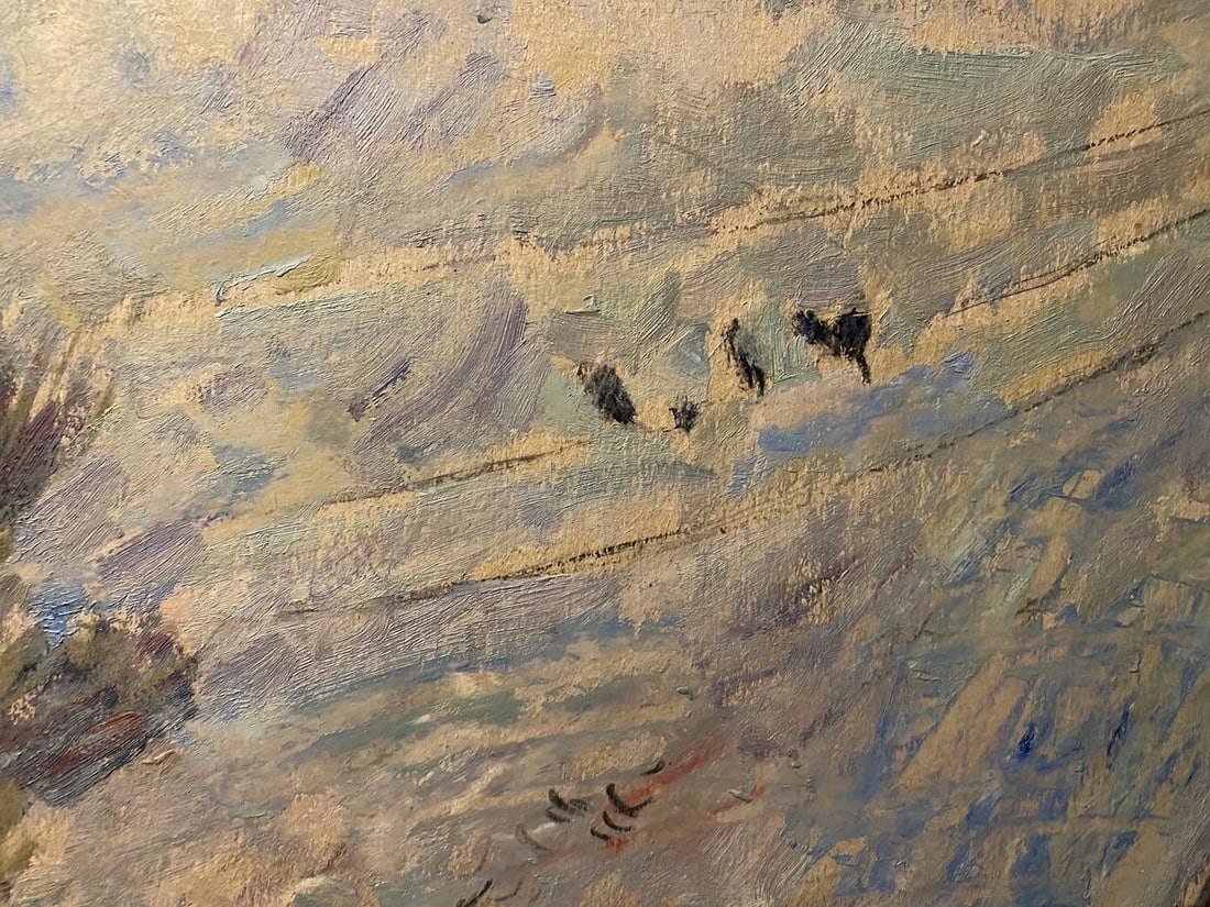 Oil painting Farm yard Stanislav Petrashevsky - 4