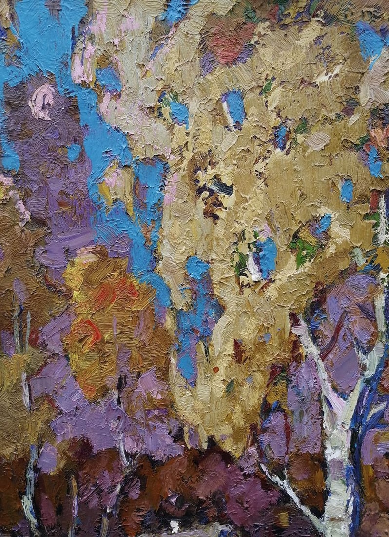 Oil painting First snow Kalenyuk Alex - 3