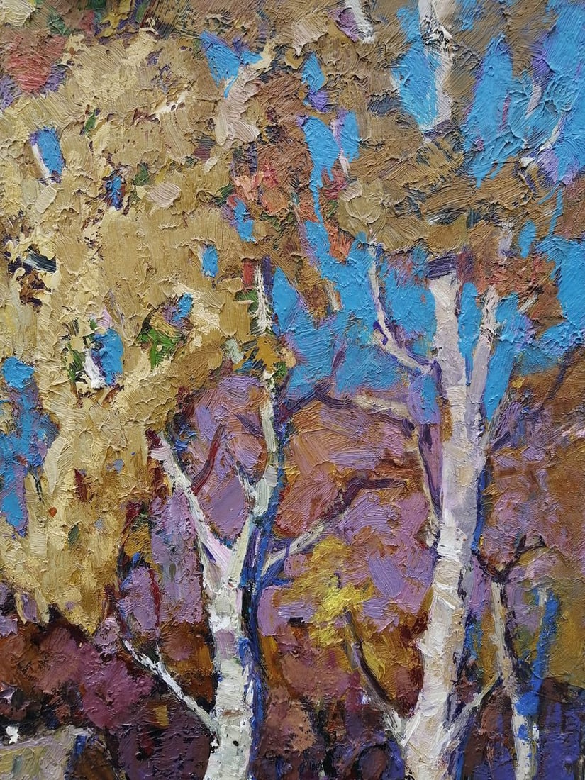 Oil painting First snow Kalenyuk Alex - 4